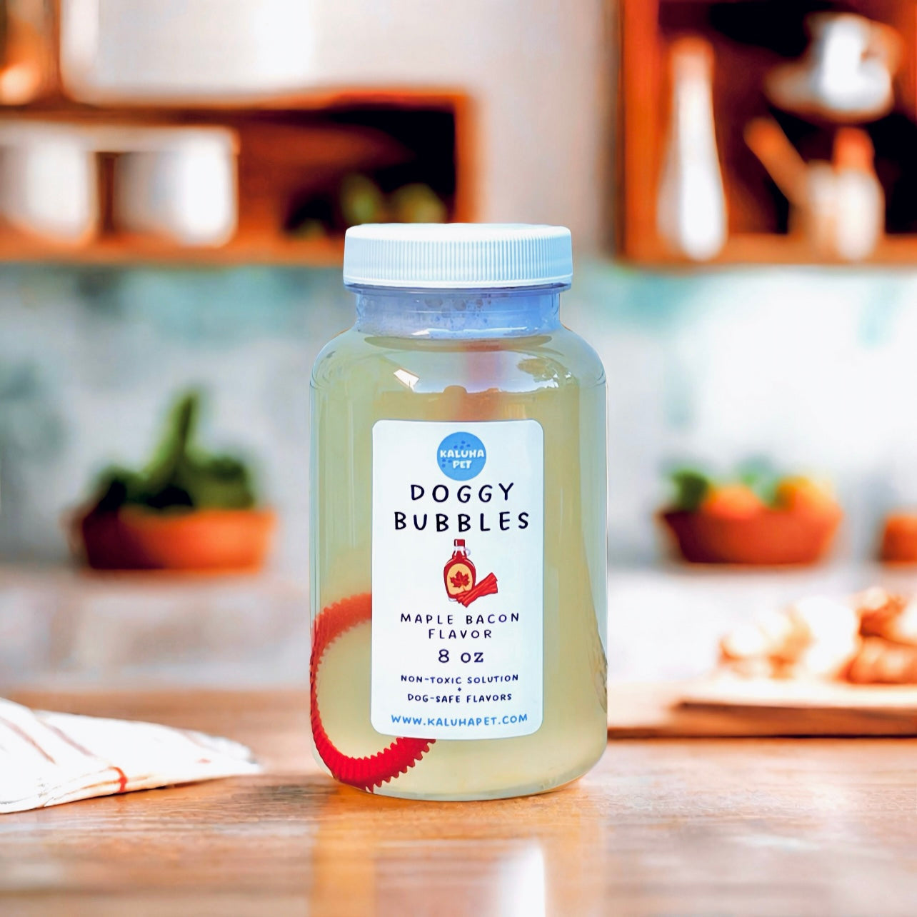 Gourmet Dog Bubbles | Scented & Flavored for Pets | Non-Toxic Solution, 4 ounce and 8 ounce