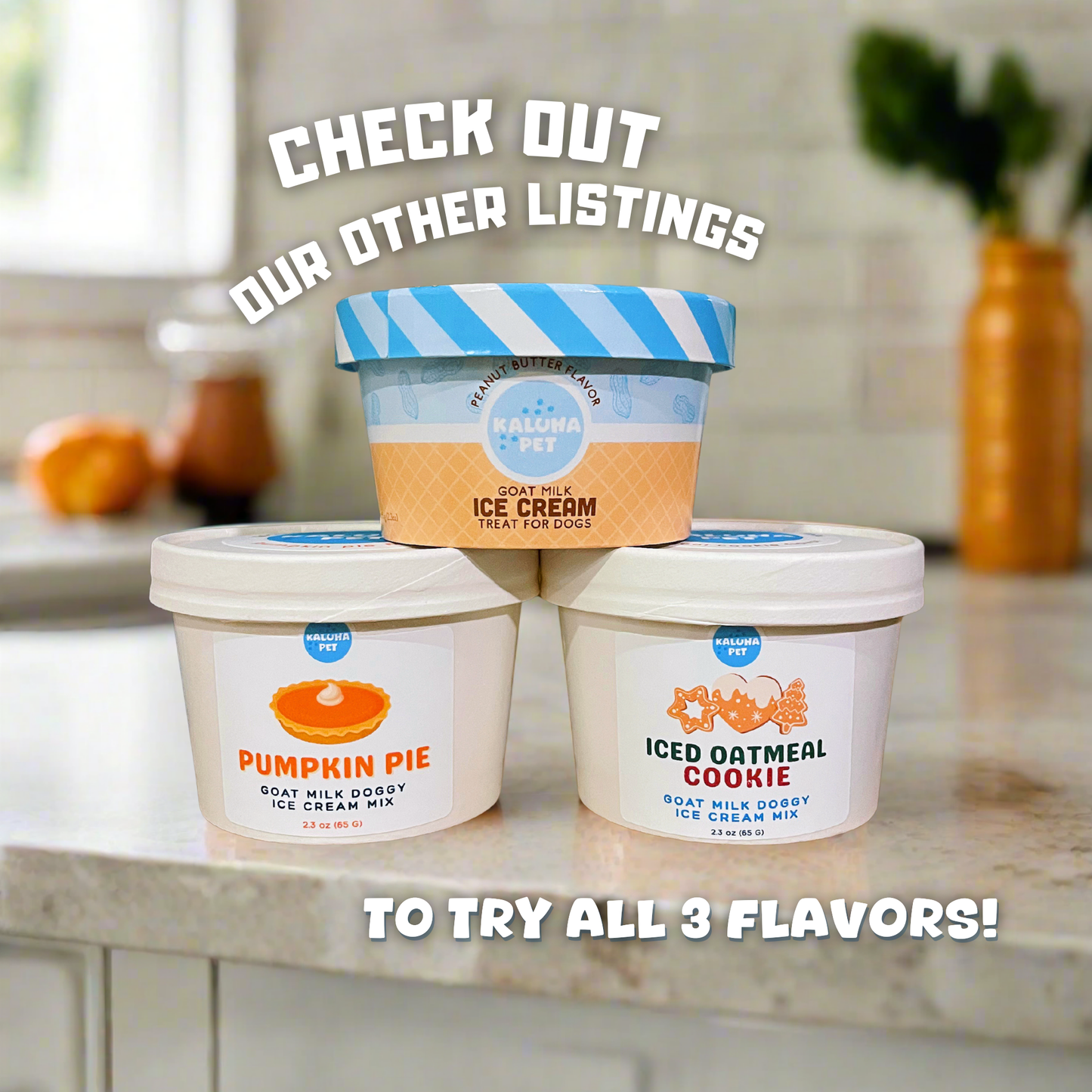 Oatmeal Cookie Dog Ice Cream Mix – Healthy, Seasonal Dog Treat