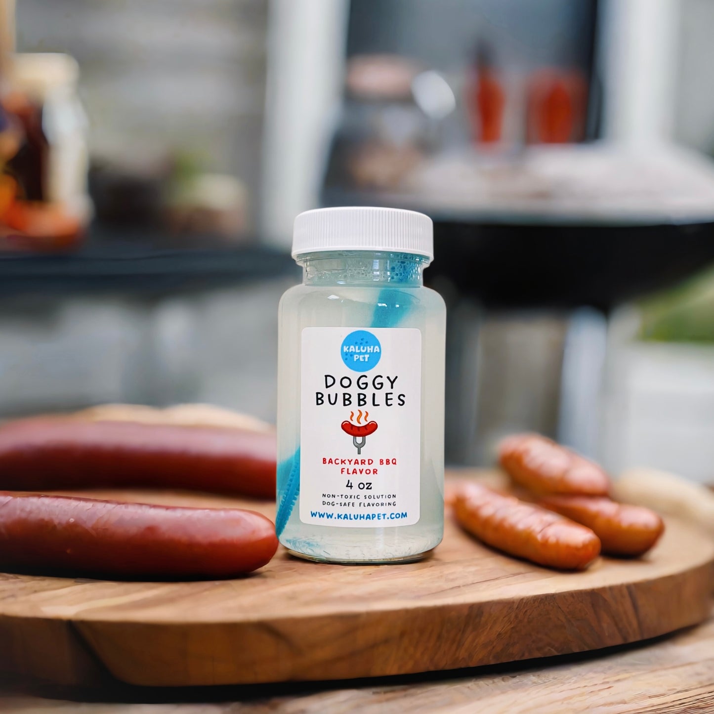 “The Backyard Flavors” Trio: Non-Toxic Doggy Bubbles — BBQ, Cotton Candy, Cheddar Cornbread