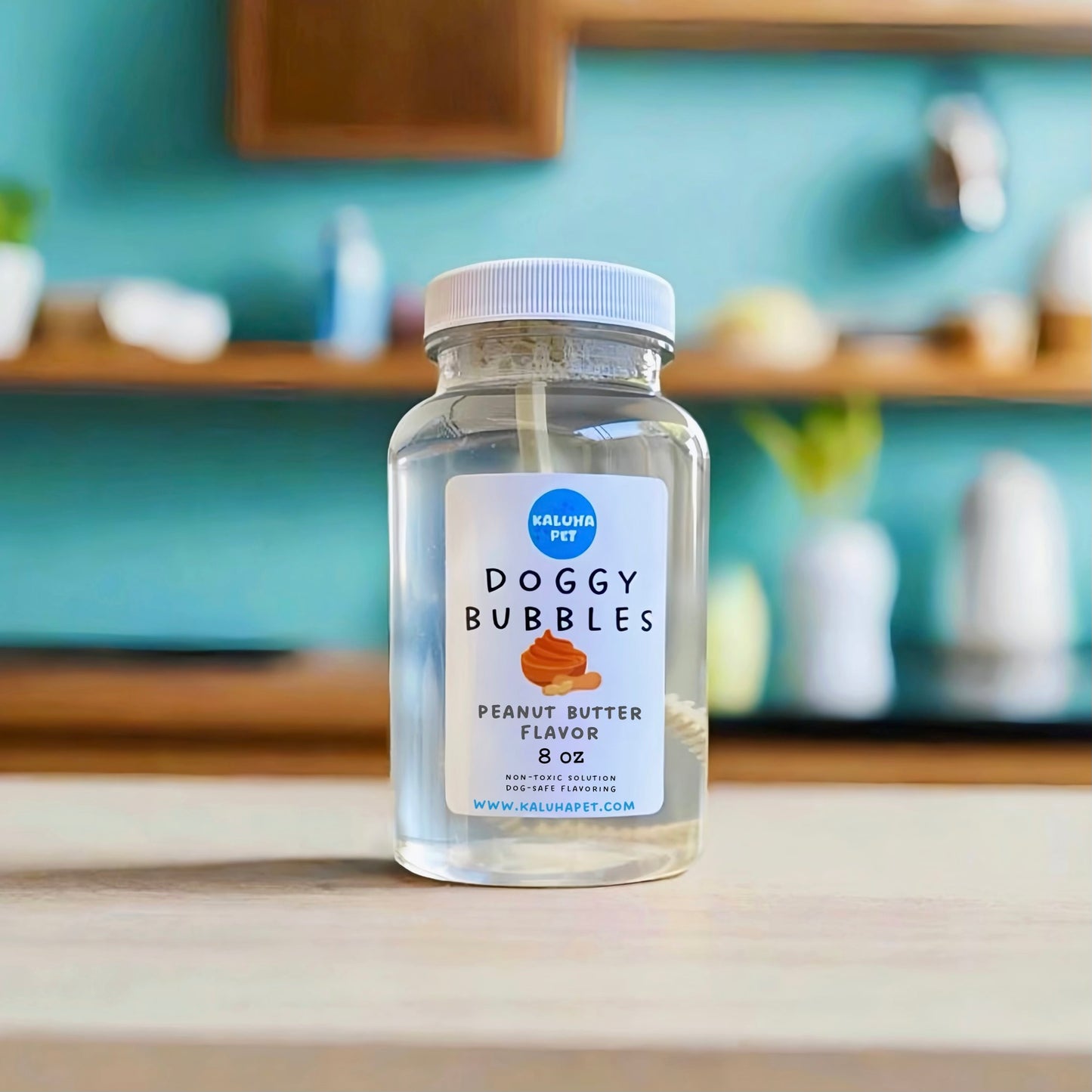 Gourmet Flavored Pet Bubbles | Scented & Flavored for Pets | Non-Toxic Solution, 4 ounce and 8 ounce Dog