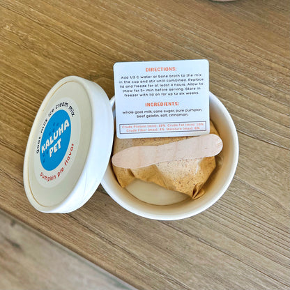 Pumpkin Pie Dog Ice Cream Mix – Healthy, Seasonal Dog Treat