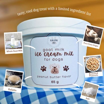 Natural Goat Milk Ice Cream Mix for Dogs