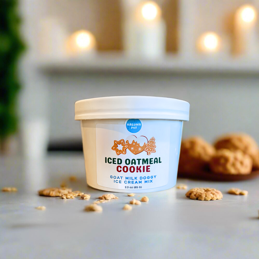 Oatmeal Cookie Dog Ice Cream Mix – Healthy, Seasonal Dog Treat