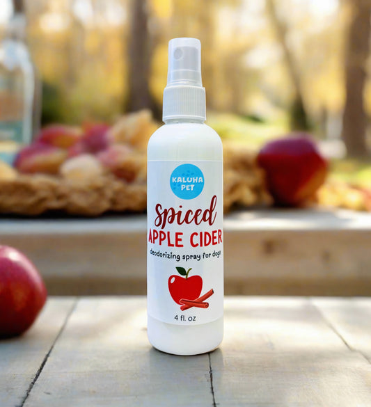 Spiced Apple Cider Dog Deodorizing Spray | Pet Odor Eliminator | Natural Pet Deodorant