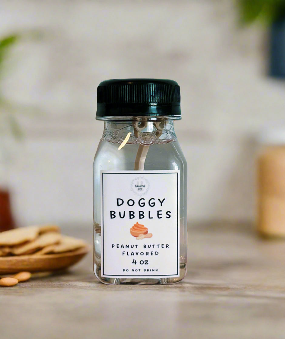 Gourmet Dog Bubbles - Scented & Flavored for Pets, Non-Toxic Solution