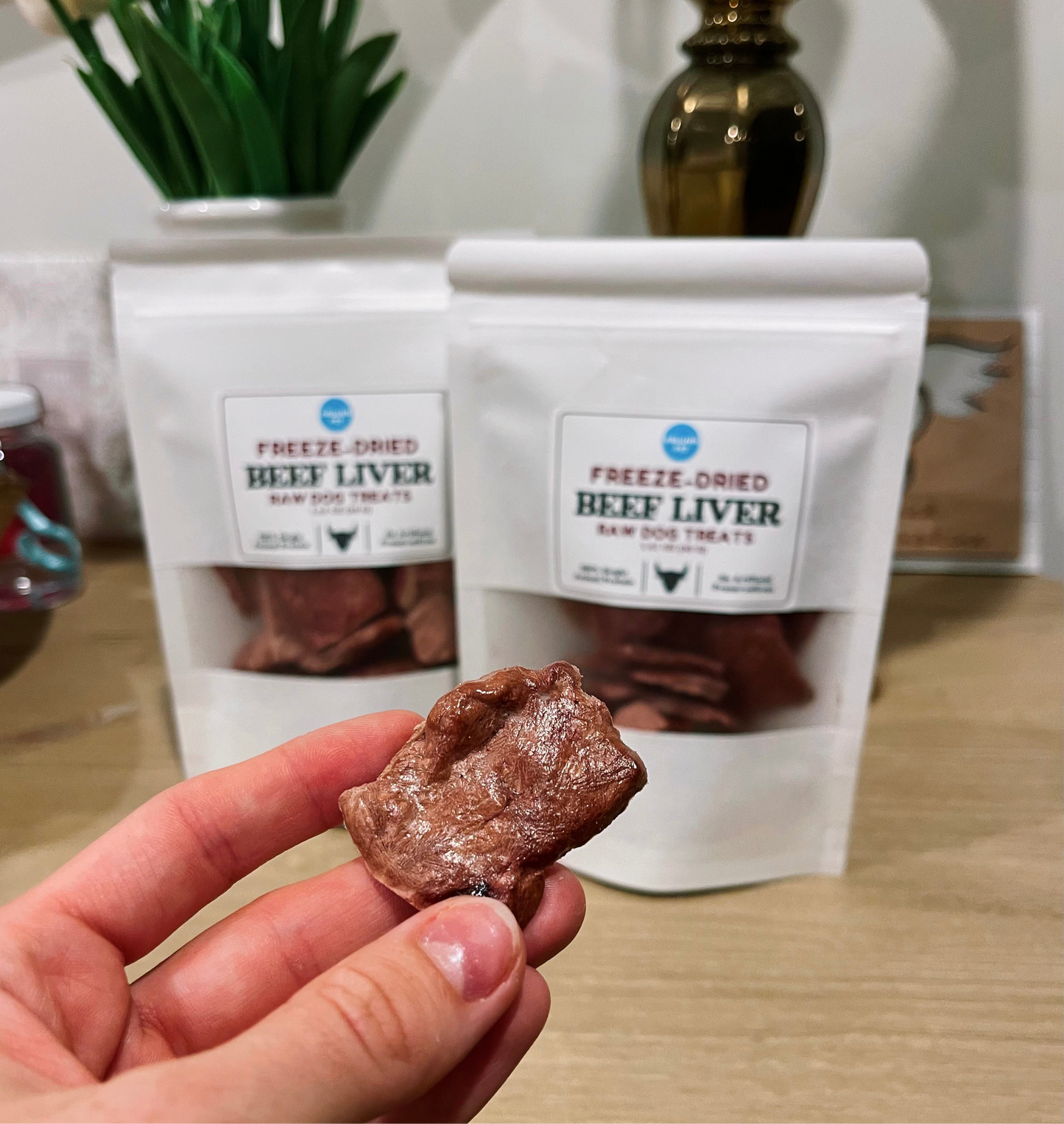 Freeze-Dried Raw Beef Liver | Natural Dog Treats | Single Ingredient, Meaty Treat