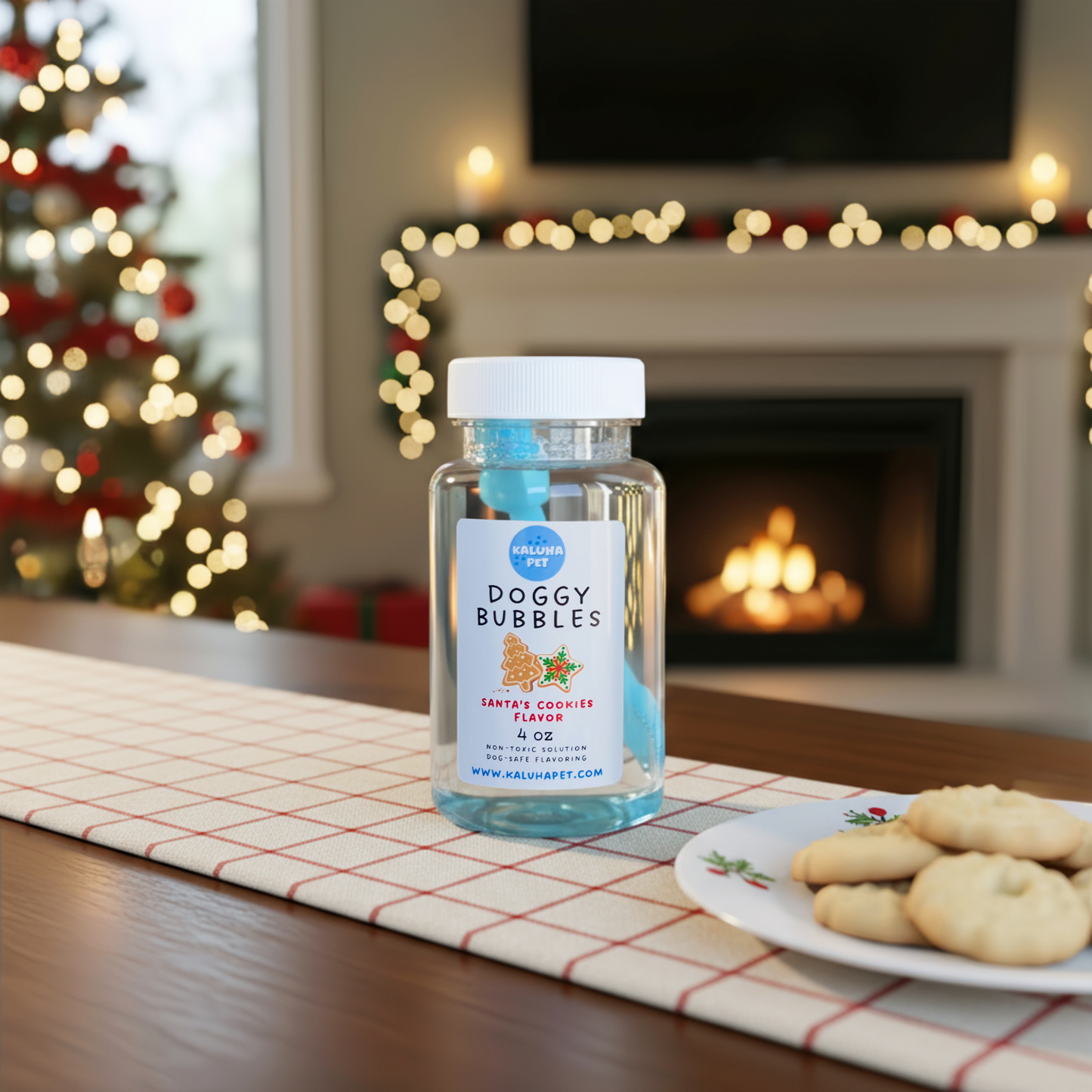 Christmas Dog Bubble Trio: Turkey Dinner, Santa’s Cookies, Eggnog Flavors