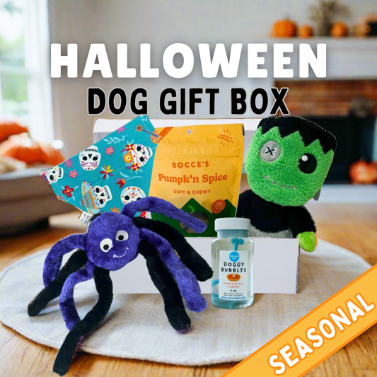 Halloween Dog Gift Box | Five Items (Toys, Treats, and Accessories)
