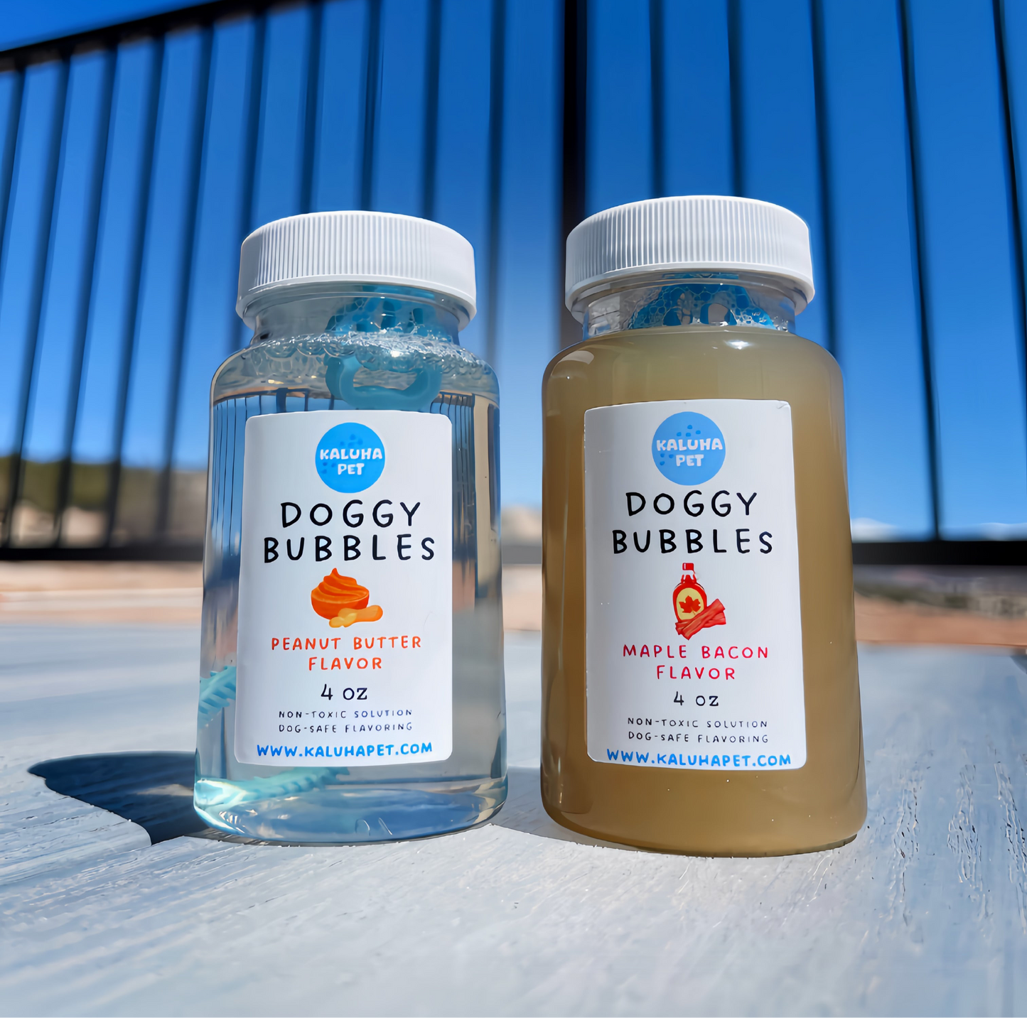 Gourmet Dog Bubbles | Scented & Flavored for Pets | Non-Toxic Solution, 4 ounce and 8 ounce