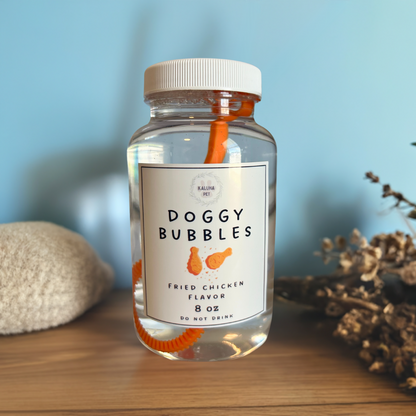 Gourmet Dog Bubbles - Scented & Flavored for Pets, Non-Toxic Solution