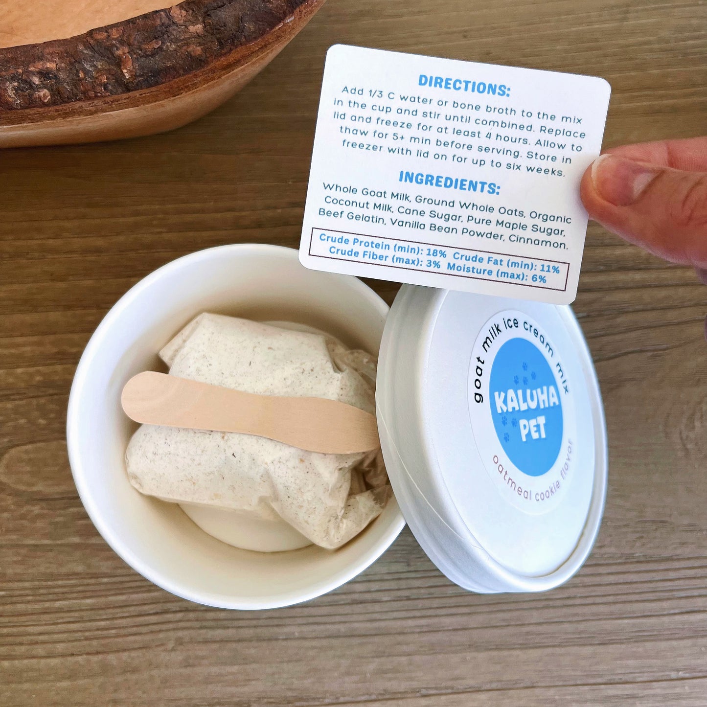 Oatmeal Cookie Dog Ice Cream Mix – Healthy, Seasonal Dog Treat