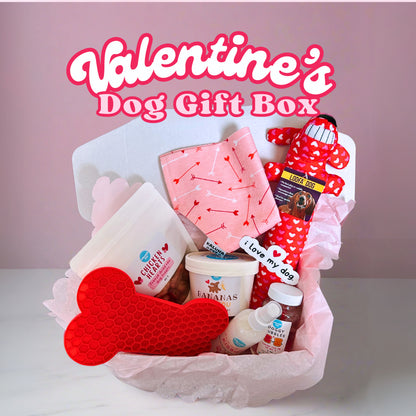 Valentine's Dog Gift Box | Themed Dog Treats, Toys, and Accessories