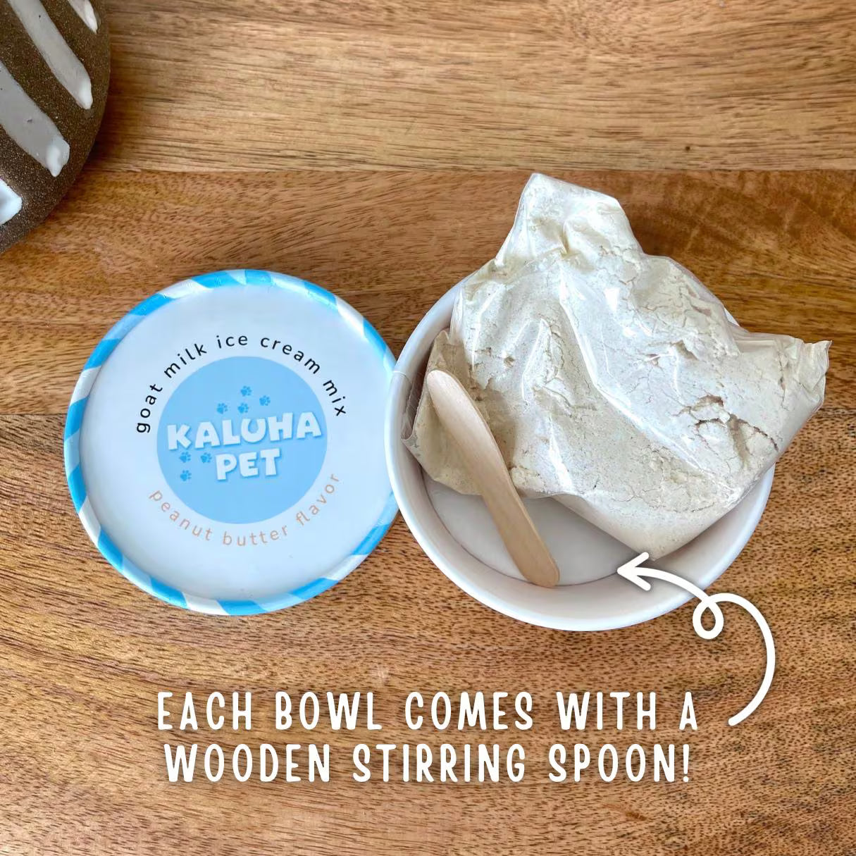 Peanut Butter Goat Milk Ice Cream Mix for Dogs