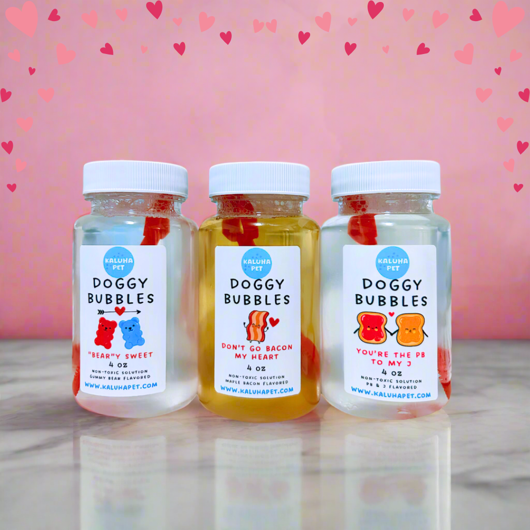 Flavored Dog Bubble Trio: Valentine's Edition