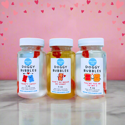 Flavored Dog Bubble Trio: Valentine's Edition